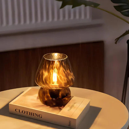 Hand-Blown Glass Lamp