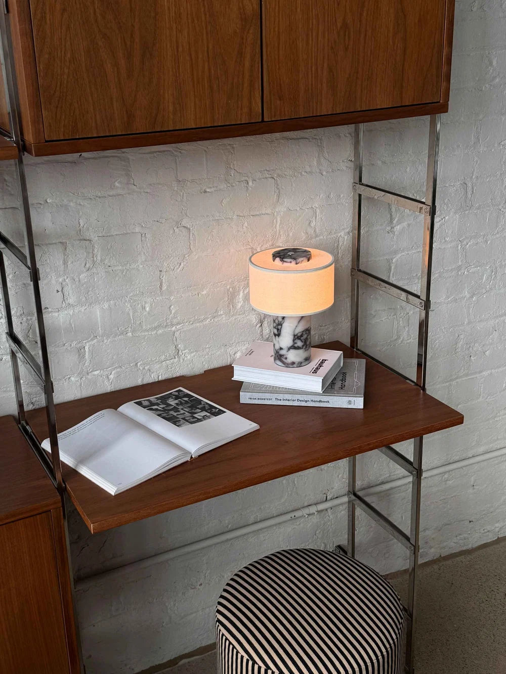 Strata Portable Lamp | Calacatta Viola - 9.5" / 24cm