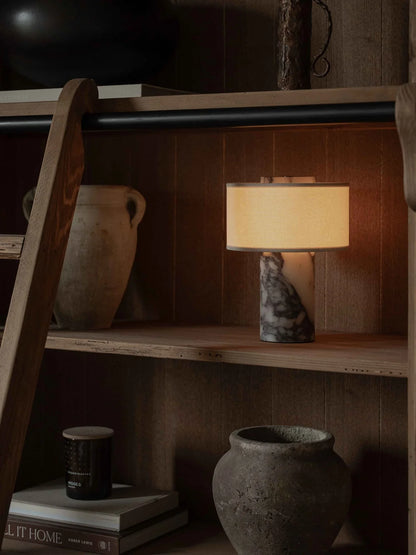 Strata Portable Lamp | Calacatta Viola - 9.5" / 24cm