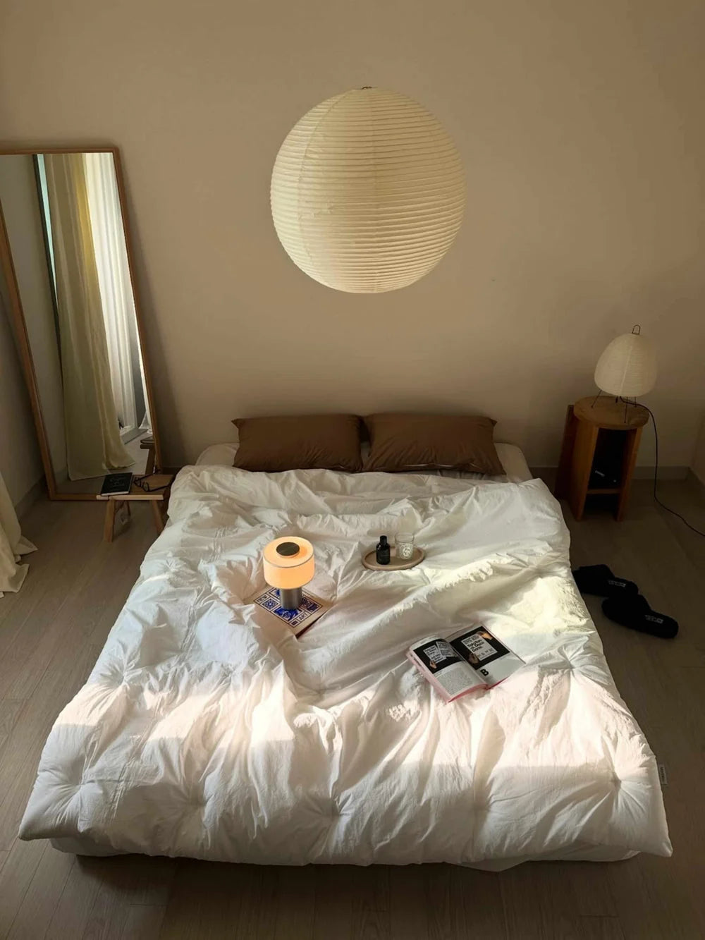 Strata Portable Lamp | Satin Aluminium - 9.5" / 24cm