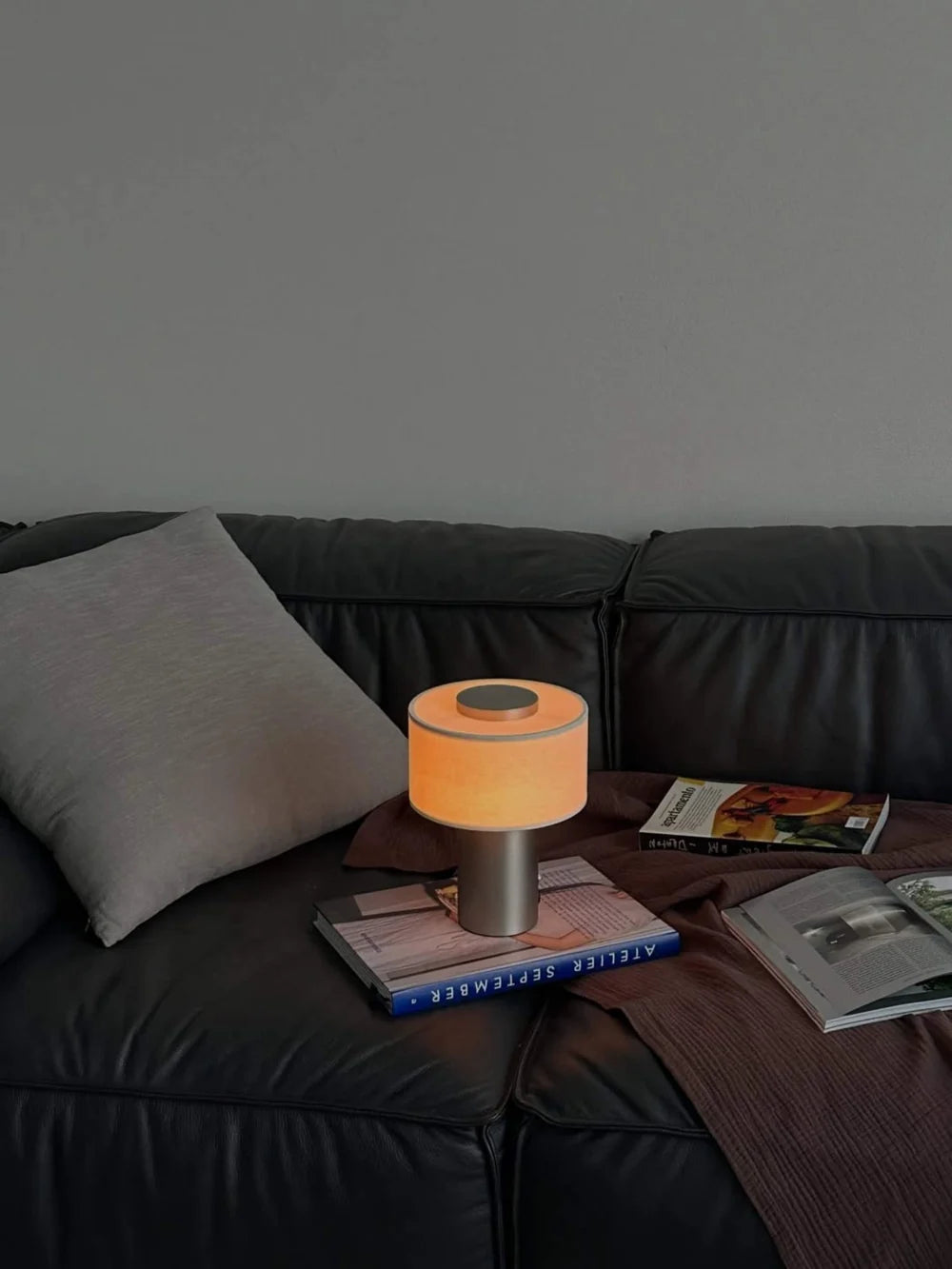 Strata Portable Lamp | Satin Aluminium - 9.5" / 24cm