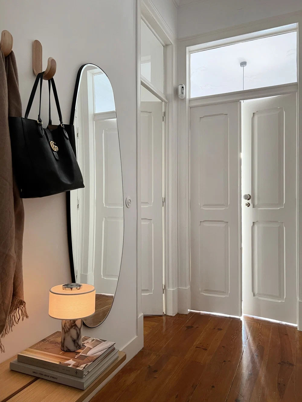 Strata Portable Lamp | Calacatta Viola - 9.5" / 24cm