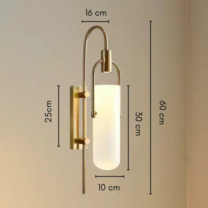 Orana Industrial Glass Wall Lamp