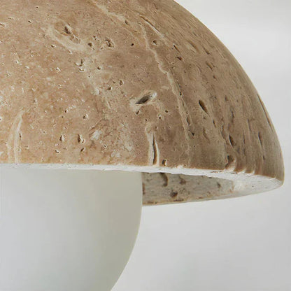 Orielle Boho Travertine Natural Stone LED Wall Lamp