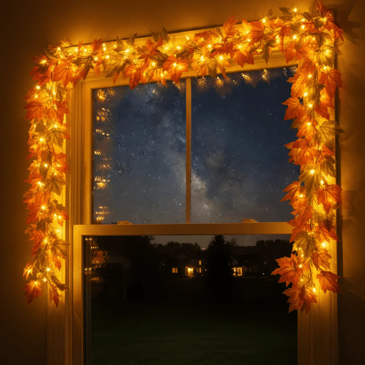 Twinkling Tree Autumn Garland by Montavio Home