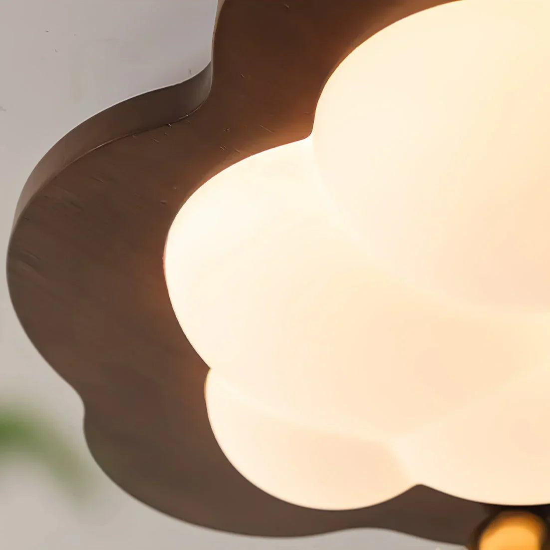 Celestra Retro Wooden LED Ceiling Lamp