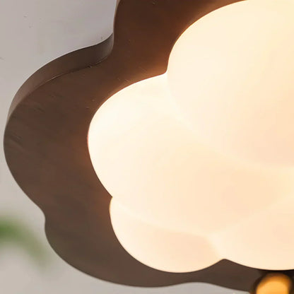 Celestra Retro Wooden LED Ceiling Lamp