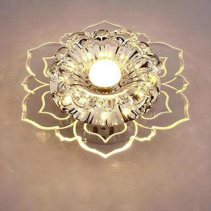 Mirella Elegant Crystal LED Ceiling Lamp with Modern Design