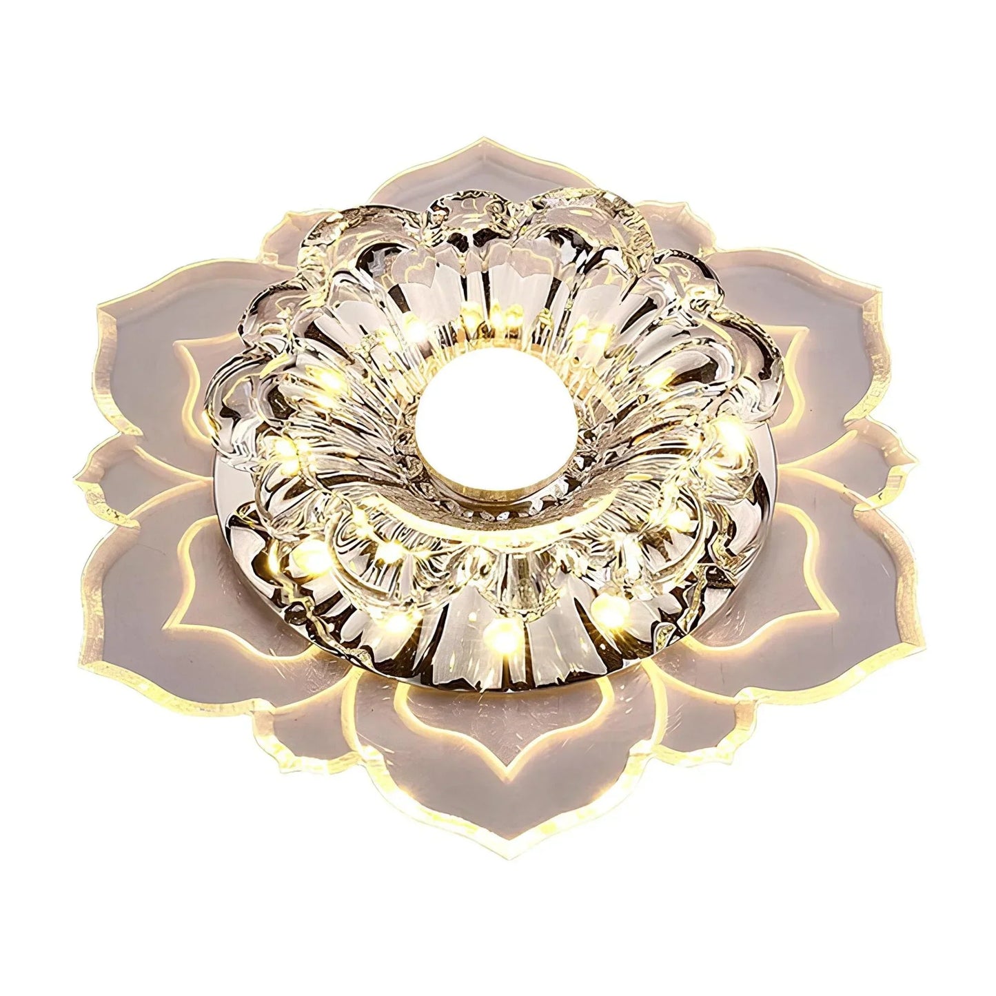 Mirella Elegant Crystal LED Ceiling Lamp with Modern Design