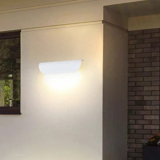 Astoria Modern Curved Outdoor Wall Lamp