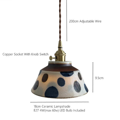 Ronja | Hand-Painted Ceramic Pendant Light