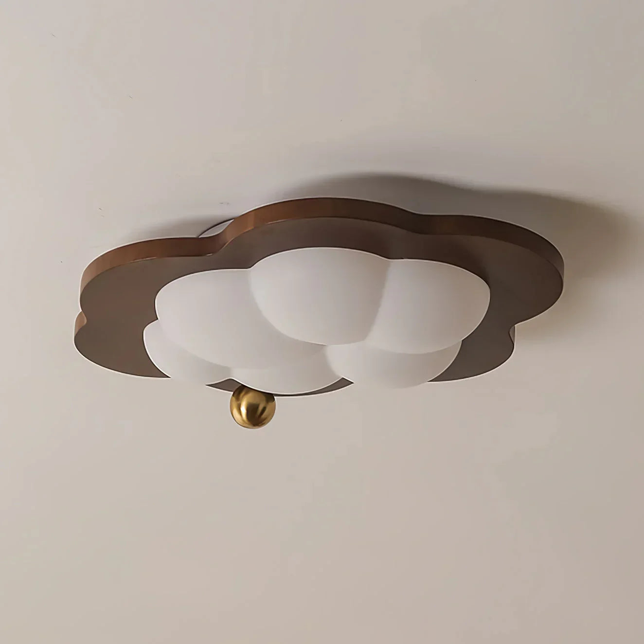 Celestra Retro Wooden LED Ceiling Lamp