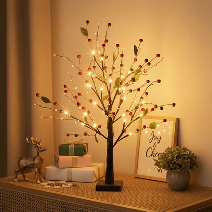 Twinkling Tree Red Berry Blossom by Montavio Home™
