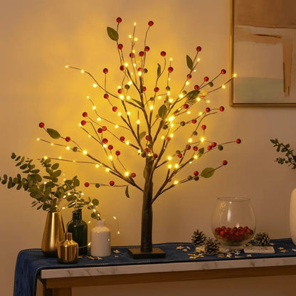 Twinkling Tree Red Berry Blossom by Montavio Home™