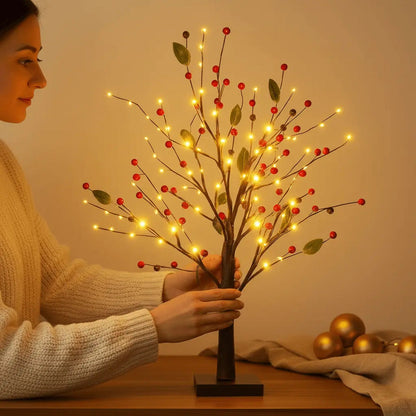 Twinkling Tree Red Berry Blossom by Montavio Home™