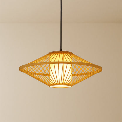 Amethyst Japanese Bamboo Pendant Lamp