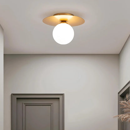Alura Gold LED Ceiling Lamp with Timeless Spherical Design