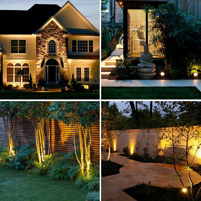 Solar Powered Garden Spotlight (Set of 2)