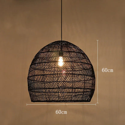 Themis Natural Wickerwork Pendant Lamp