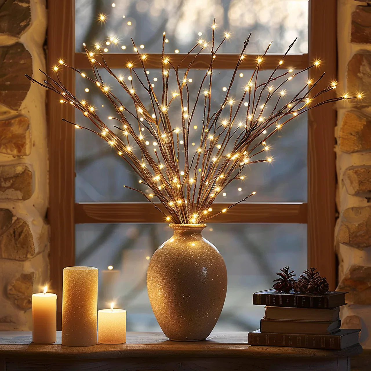 Twinkling Tree Willow Branch by Montavio Home™