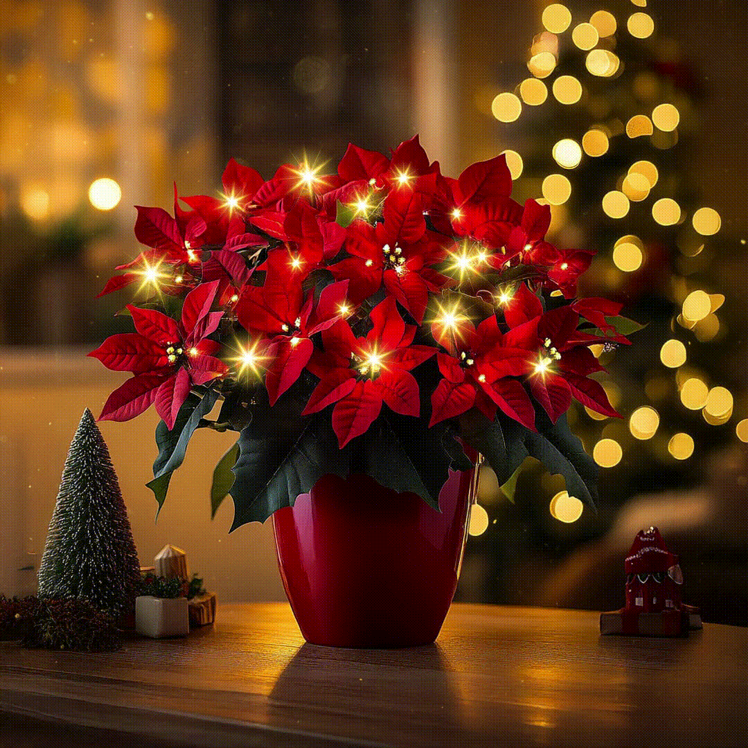 Twinkling Tree Radiant Poinsettia by Montavio Home™
