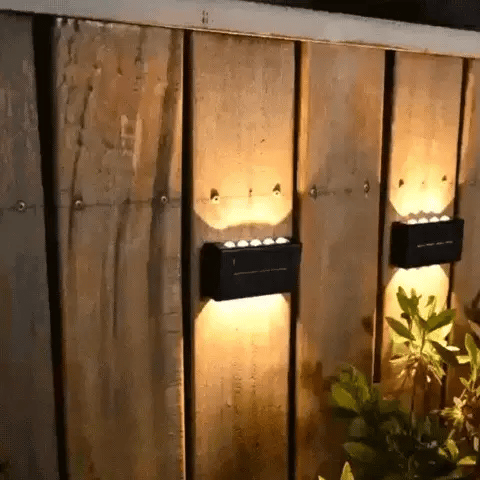 Solar LED Wall Lights (Pack of 2)